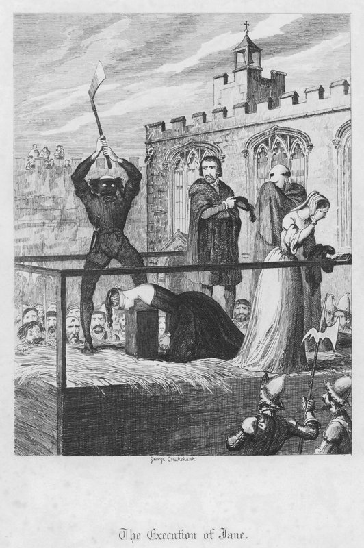 Poprava Jane od George Cruikshank
