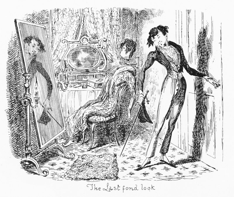 The Last Fond Look (rytina) od George Cruikshank