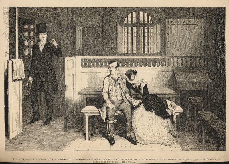 Opilcův syn je odsouzen k doživotnímu transportu od George Cruikshank