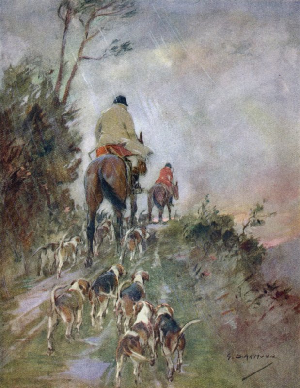Ilustrace k Příběhu jelena (barva lito) od George Denholm Armour