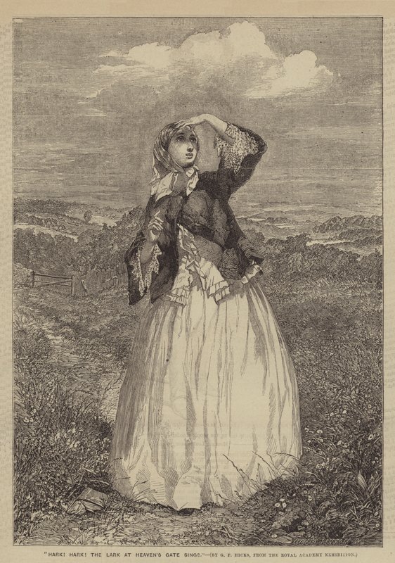 Harku! Harku! zpívá Lark at Heavens Gate od George Elgar Hicks