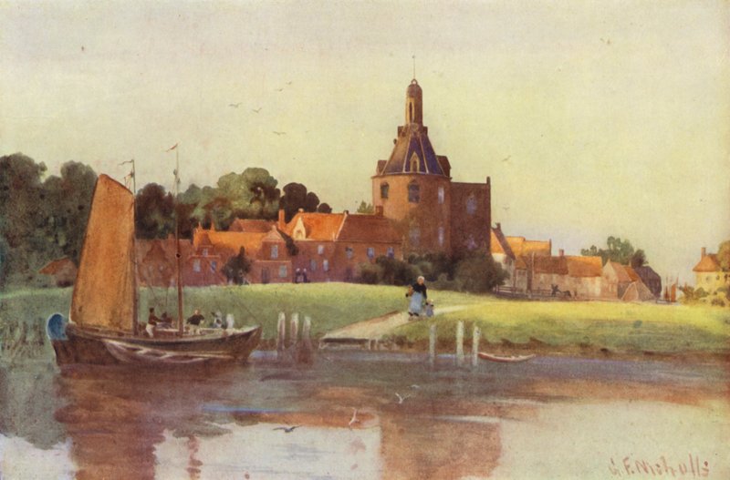 Pohled na město Enkhuizen od George Franck Nicholls
