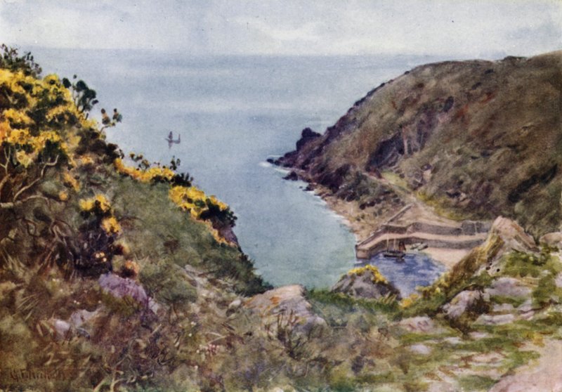 Lamorna Cove (barevné lito) od George Franck Nicholls