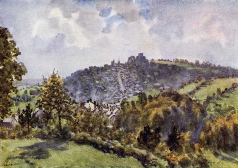 Launceston, Podzimní ráno (barevné lito) od George Franck Nicholls