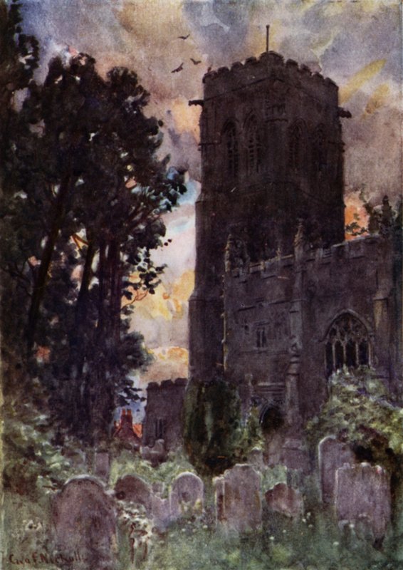 Kostel Liskeard (barevná lito) od George Franck Nicholls