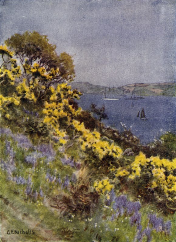 The Banks of the Fal, Falmouth od George Franck Nicholls