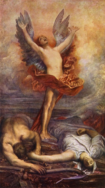 Vítězná láska (barevné lito) od George Frederick (after) Watts