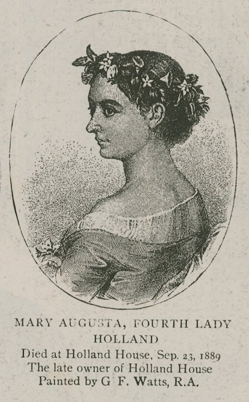Mary Augusta, čtvrtá lady Holland od George Hawkins