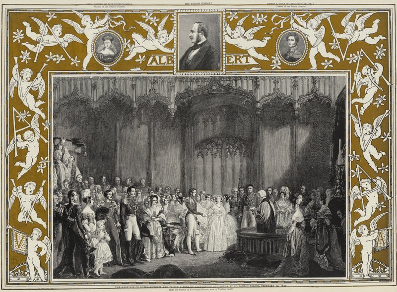 Sňatek královny Viktorie a prince Alberta Saxe-Coburg a Gotha v St James