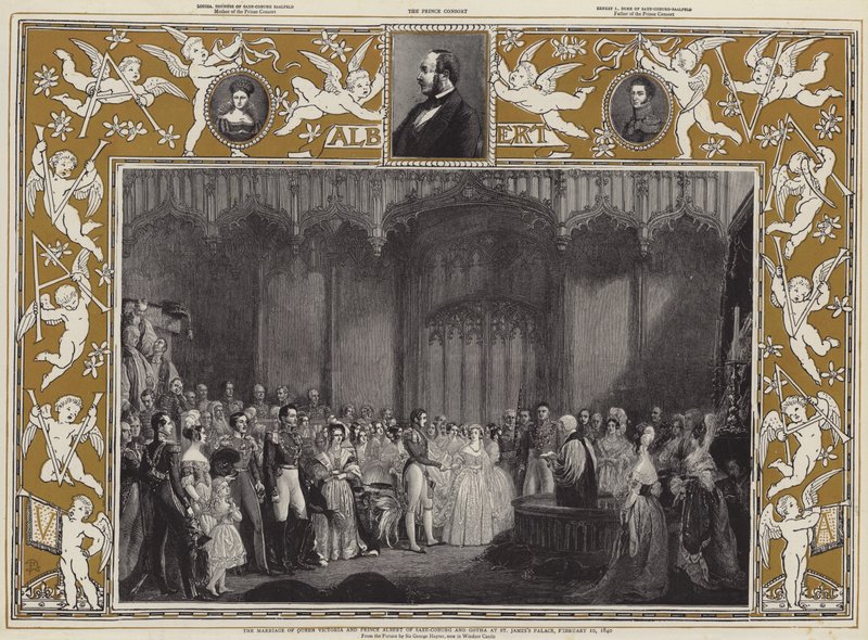 Sňatek královny Viktorie a prince Alberta Saxe-Coburg a Gotha v St James