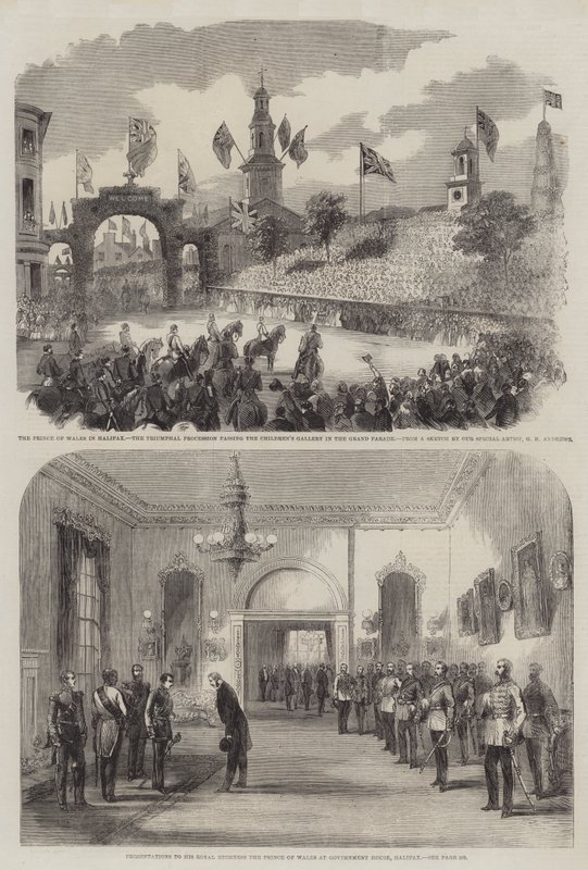 Královská návštěva v Kanadě od George Henry Andrews