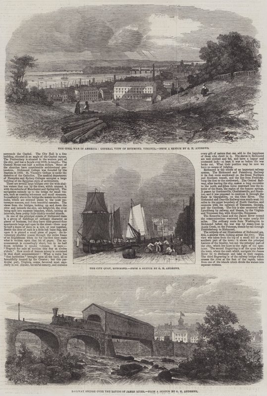 Občanská válka v Americe od George Henry Andrews