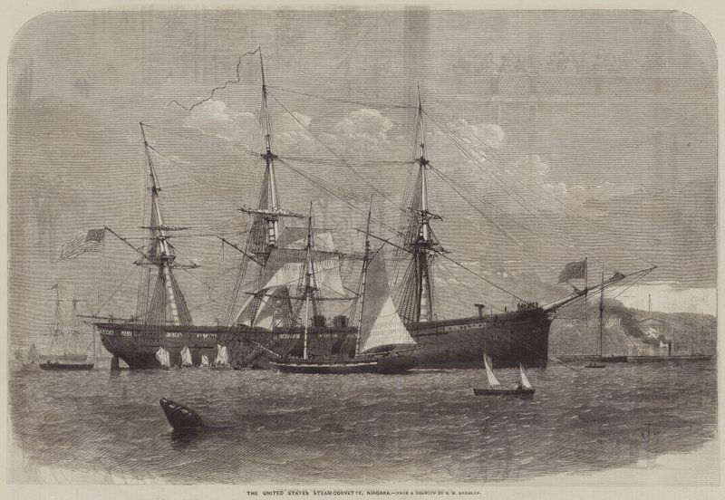 Spojené státy Steam-Corvette, Niagara od George Henry Andrews