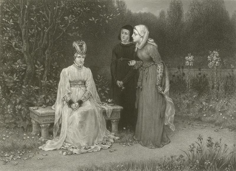 Královna Isabella a její dámy od George Henry Boughton