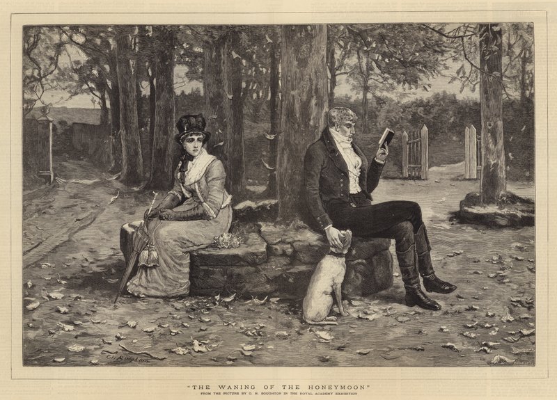 Ubývající líbánky od George Henry Boughton