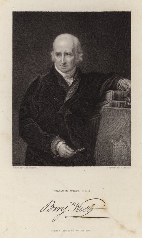 Benjamin West , anglo-americký malíř od George Henry Harlow