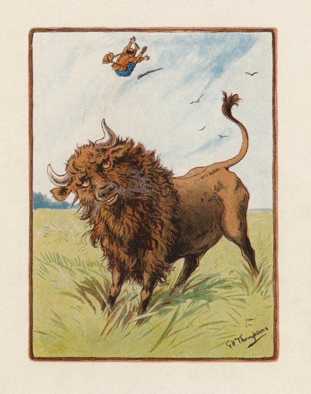 Bizon (barevná litografie) od George Henry Thompson