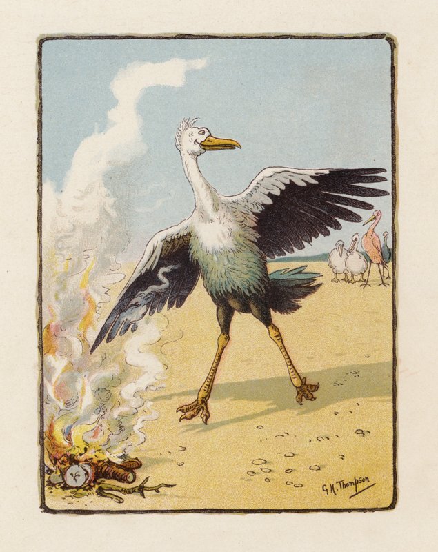 Fénix (barevná litografie) od George Henry Thompson