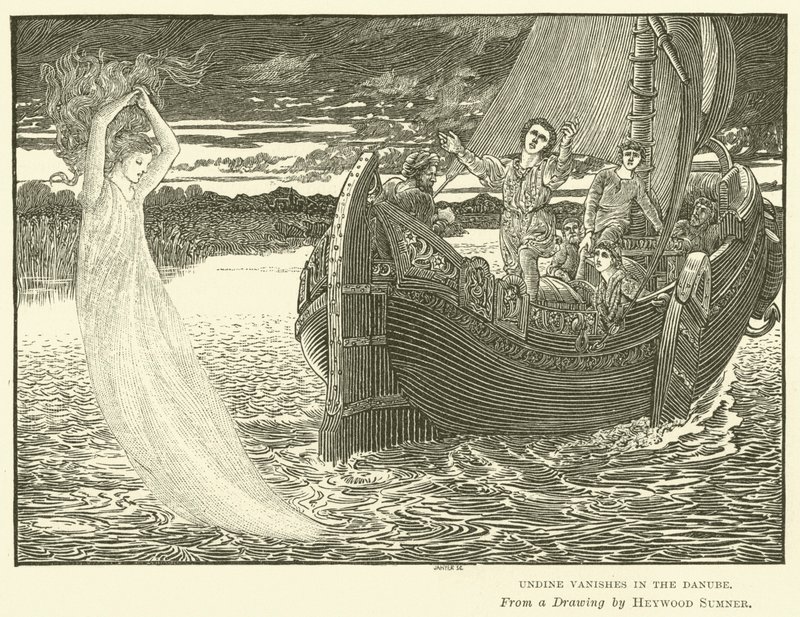 Undine mizí v Dunaji od George Heywood Maunoir Sumner