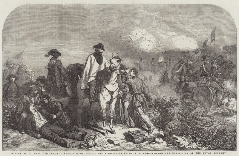 Garibaldi v Římě, 1849 od George Housman Thomas