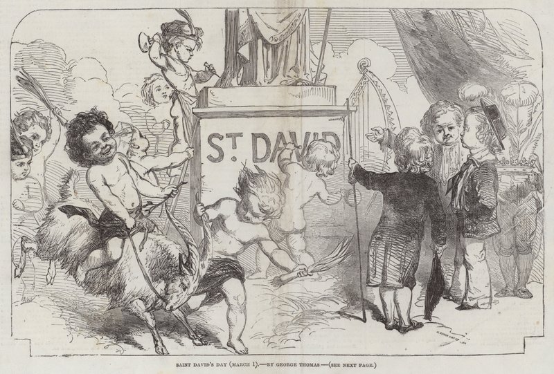 Den svatého Davida, (1. března) od George Housman Thomas