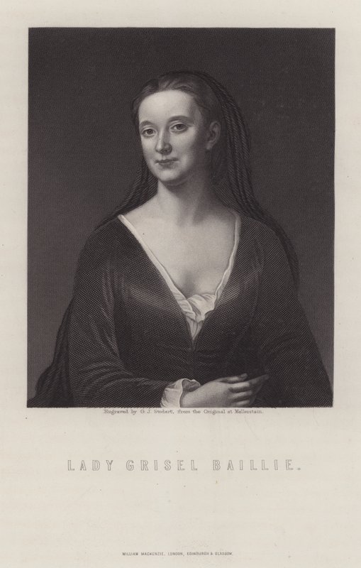 Lady Grizel Baillie , skotský skladatel (rytina) od George J. Stodart