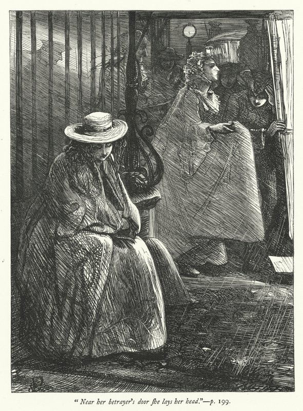 Ilustrace pro The Deserted Village (rytina) od George John Pinwell