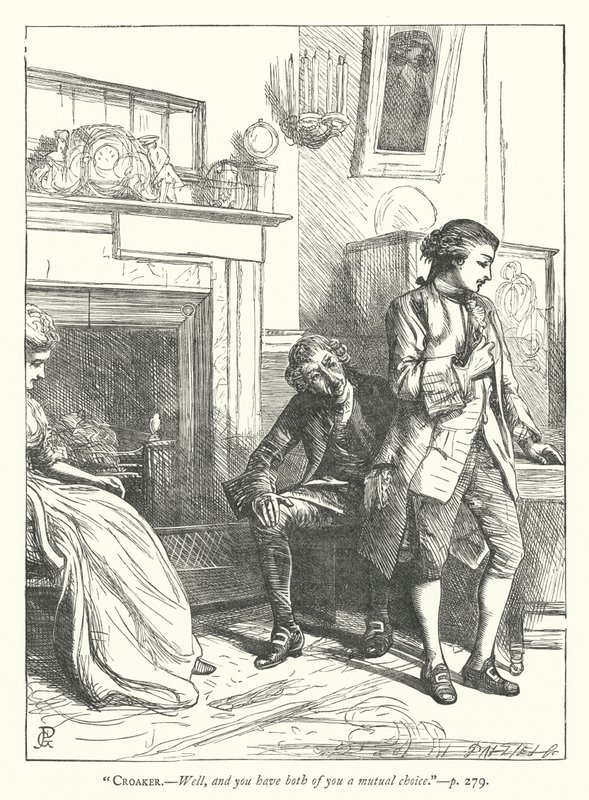 Ilustrace k filmu The Good-Natured Man (rytina) od George John Pinwell