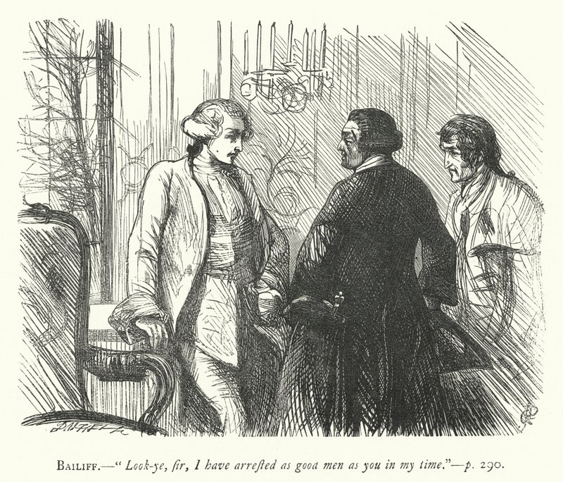 Ilustrace k filmu The Good-Natured Man (rytina) od George John Pinwell