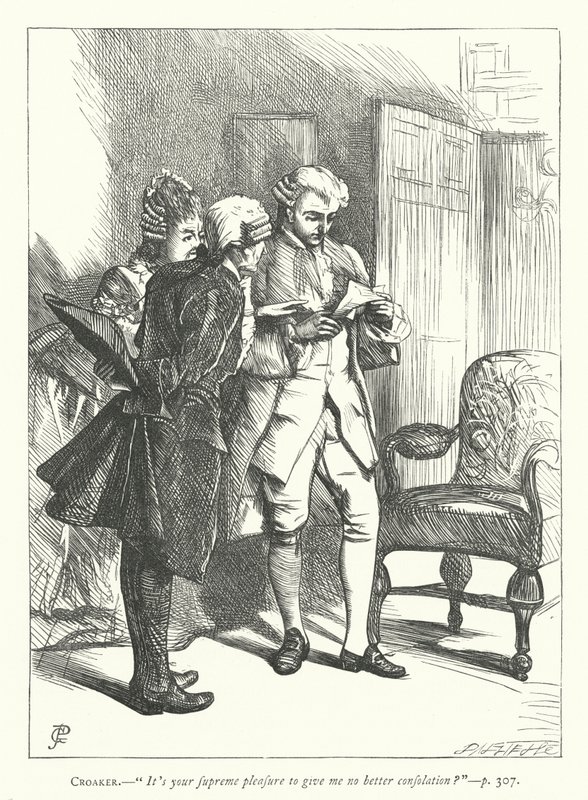 Ilustrace k filmu The Good-Natured Man (rytina) od George John Pinwell