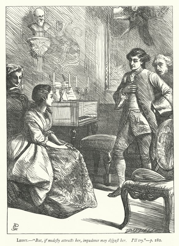 Ilustrace k filmu The Good-Natured Man (rytina) od George John Pinwell