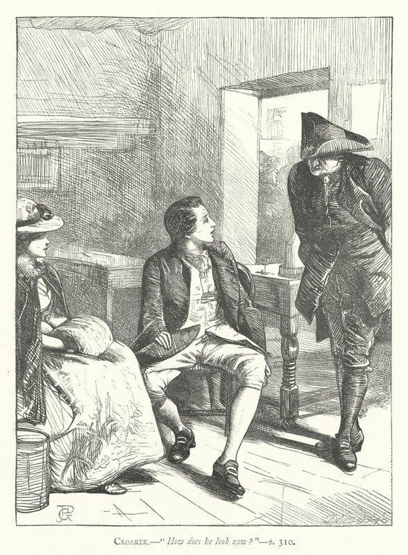Ilustrace k filmu The Good-Natured Man (rytina) od George John Pinwell