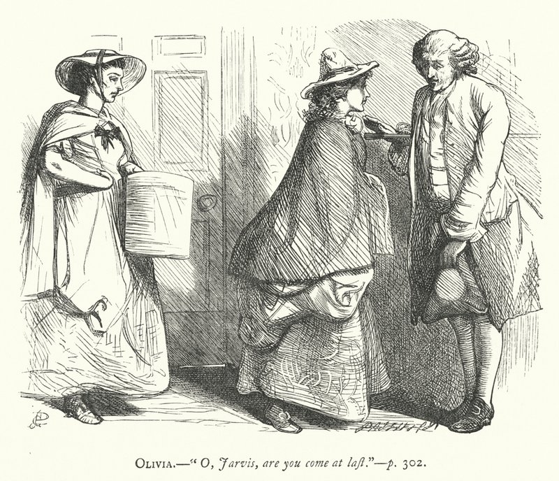 Ilustrace k filmu The Good-Natured Man (rytina) od George John Pinwell