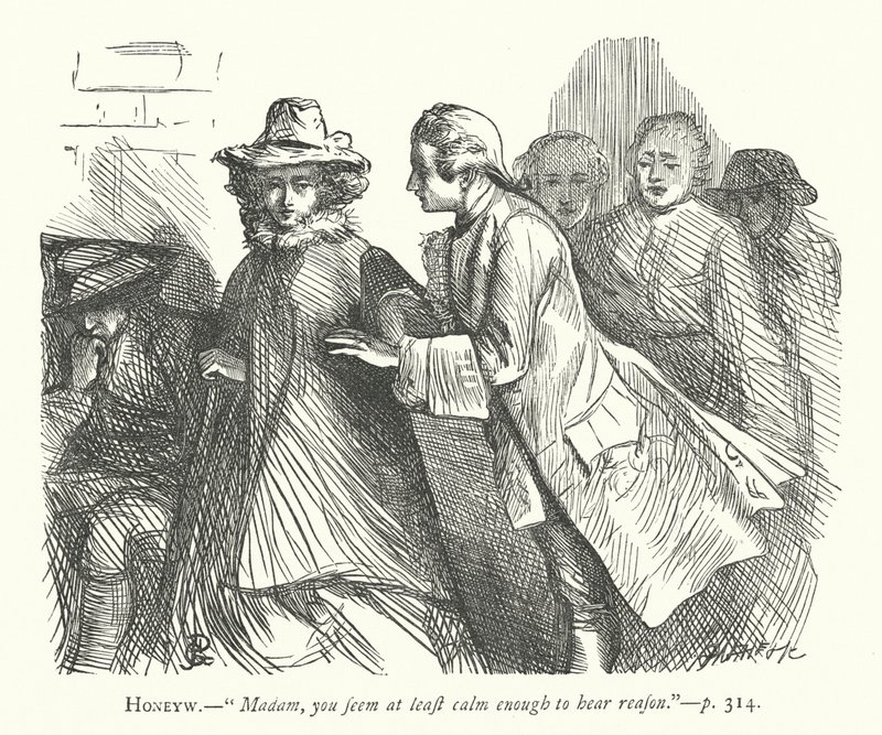 Ilustrace k filmu The Good-Natured Man (rytina) od George John Pinwell