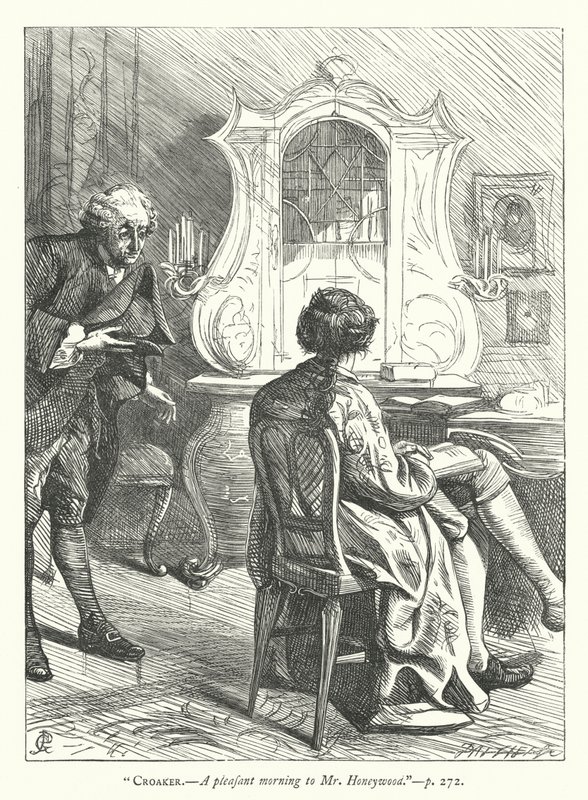 Ilustrace k filmu The Good-Natured Man (rytina) od George John Pinwell
