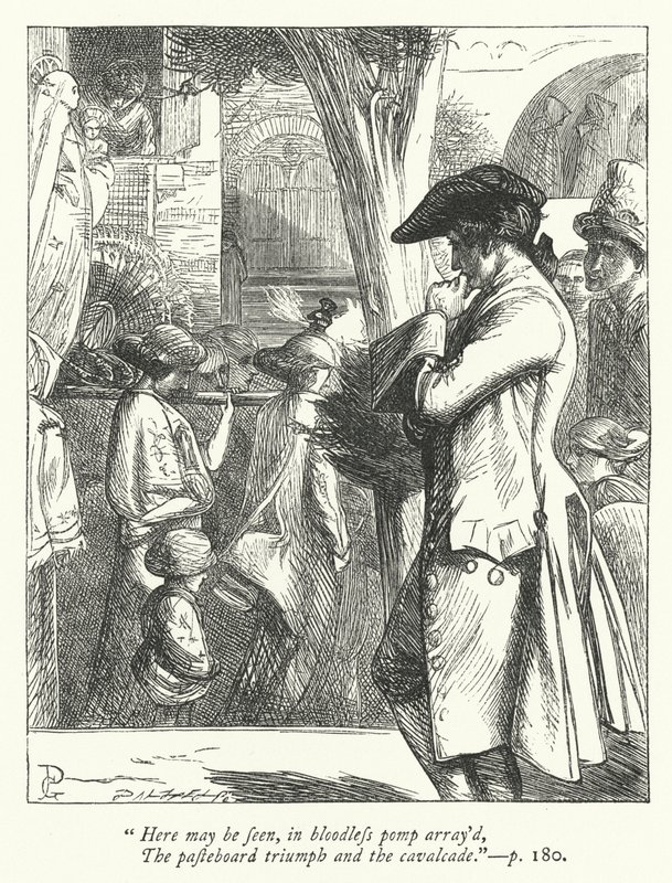 Ilustrace pro The Traveler (rytina) od George John Pinwell