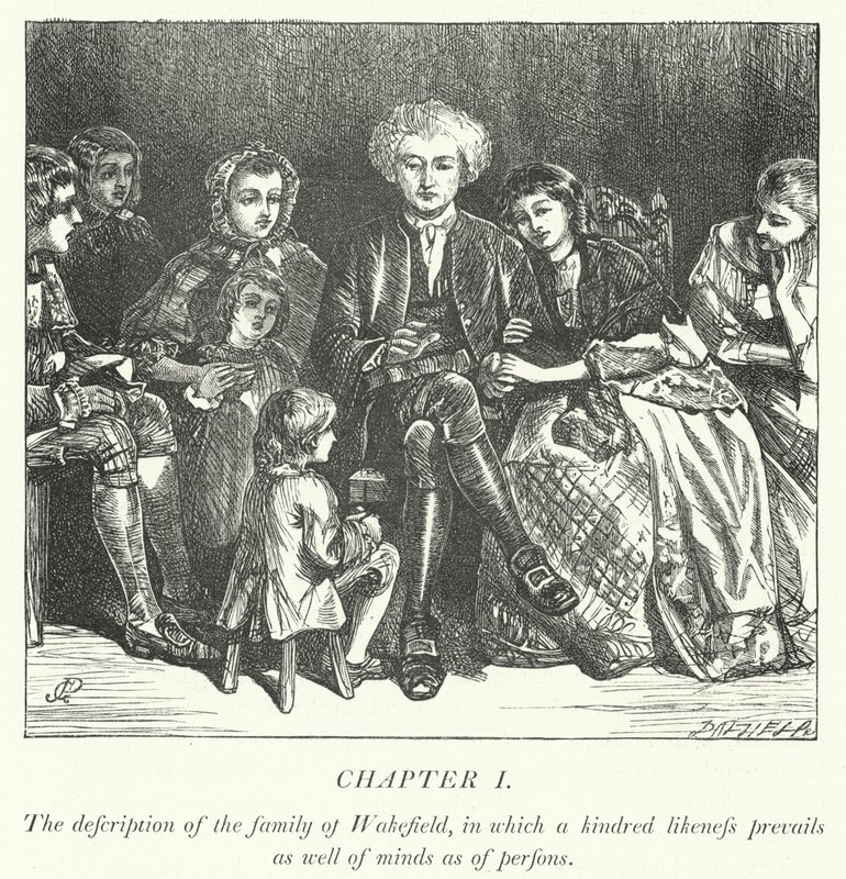 Ilustrace pro The Vicar of Wakefield (rytina) od George John Pinwell