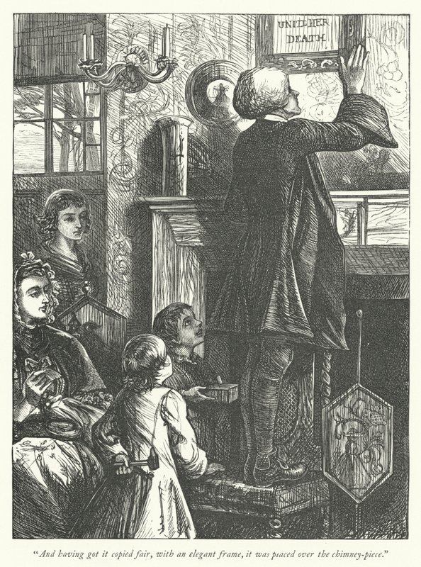 Ilustrace pro The Vicar of Wakefield (rytina) od George John Pinwell