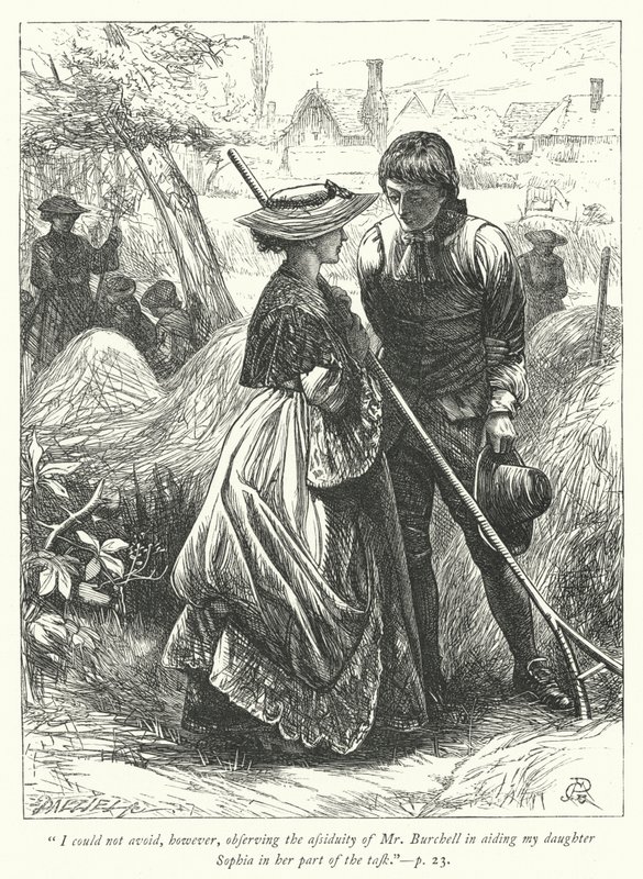 Ilustrace pro The Vicar of Wakefield (rytina) od George John Pinwell