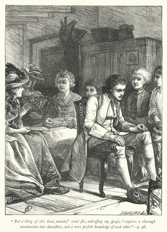 Ilustrace pro The Vicar of Wakefield (rytina) od George John Pinwell