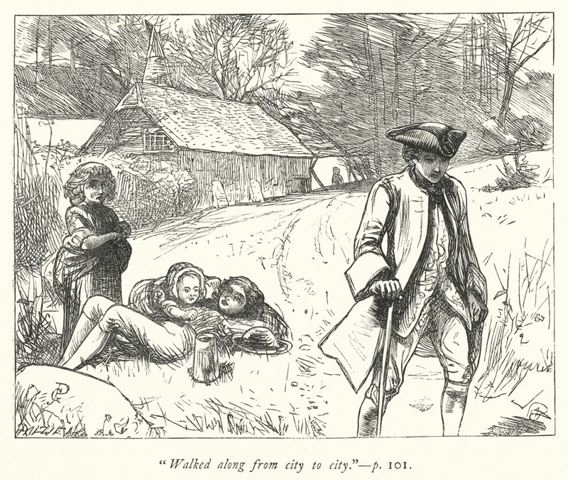Ilustrace pro The Vicar of Wakefield (rytina) od George John Pinwell