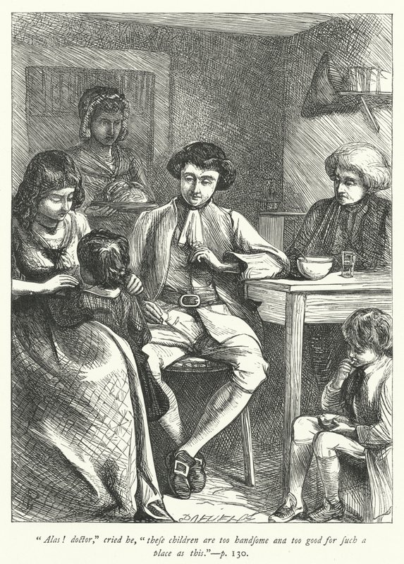 Ilustrace pro Vicar of Wakefield (rytina) od George John Pinwell