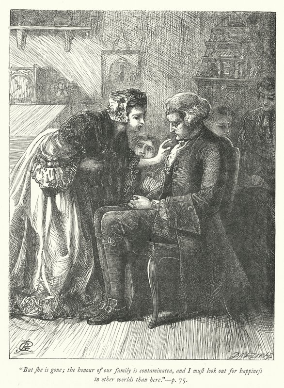 Ilustrace pro The Vicar of Wakefield (rytina) od George John Pinwell