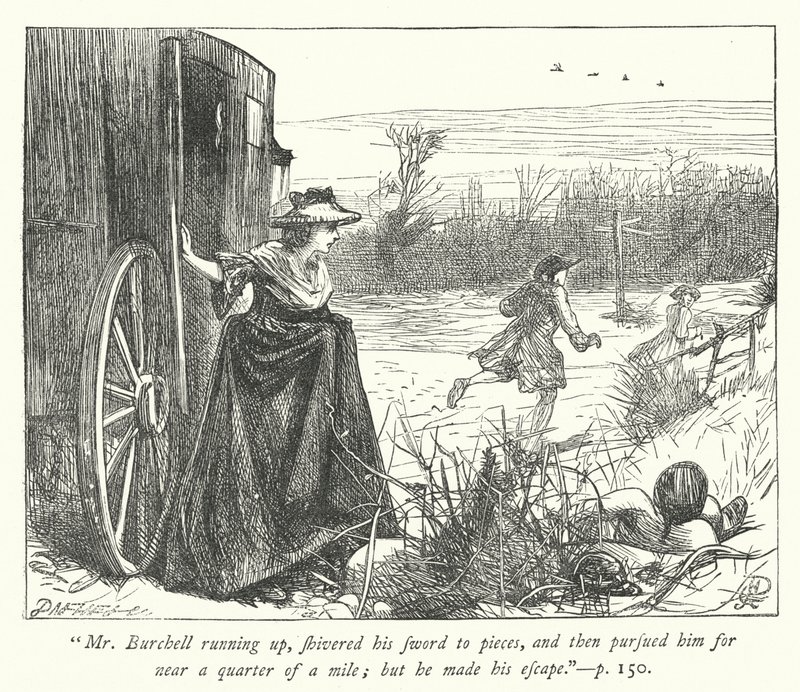 Ilustrace pro The Vicar of Wakefield (rytina) od George John Pinwell