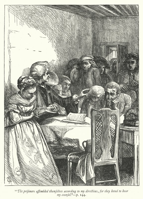 Ilustrace pro The Vicar of Wakefield (rytina) od George John Pinwell