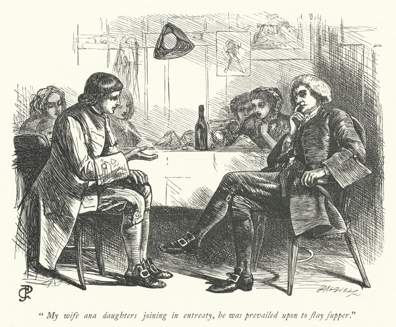 Ilustrace pro The Vicar of Wakefield (rytina) od George John Pinwell