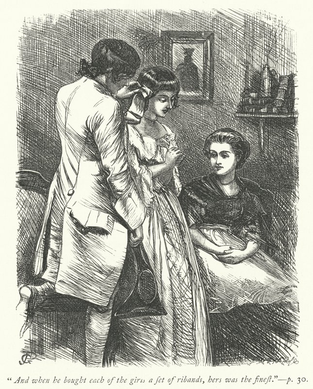 Ilustrace pro The Vicar of Wakefield (rytina) od George John Pinwell