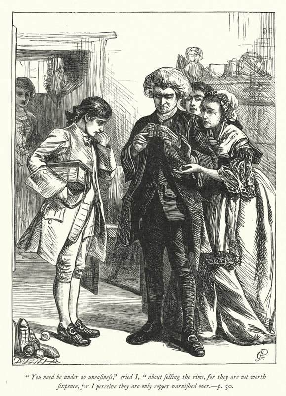 Ilustrace pro The Vicar of Wakefield (rytina) od George John Pinwell