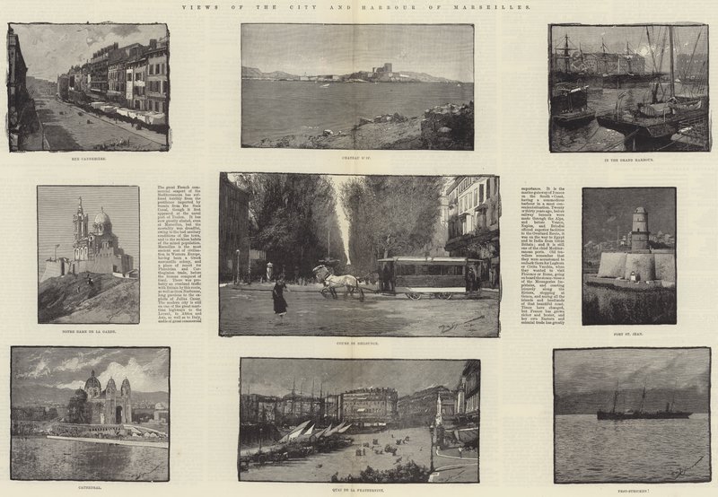 Výhled na město a přístav Marseilles od George L. Seymour
