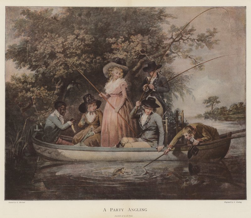 Párty rybaření (chromolitho) od George Morland